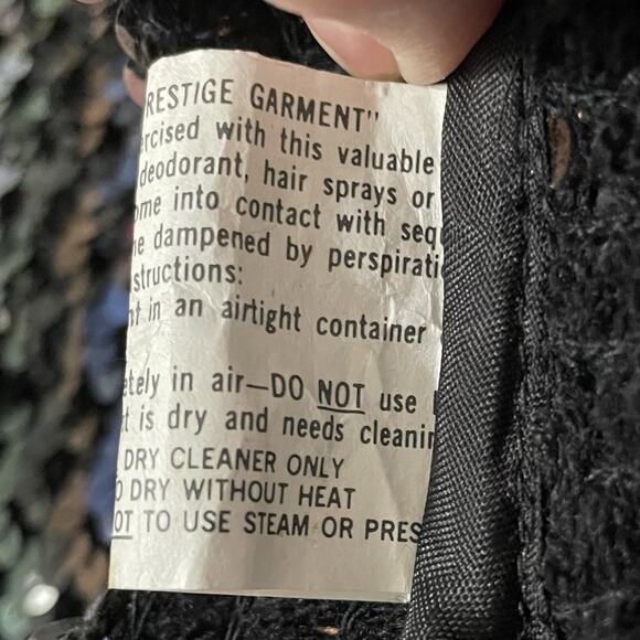 Vintage Three Flaggs Purple Sequined Cardigan Jacket Size See Photos Long Sleeve - Picture 9 of 11